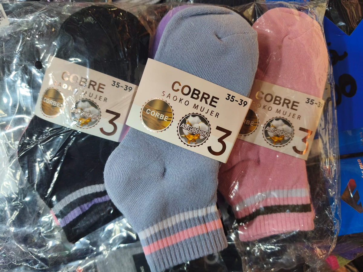 Calcetines Cobre Mujer PACK 12 SAOKO
