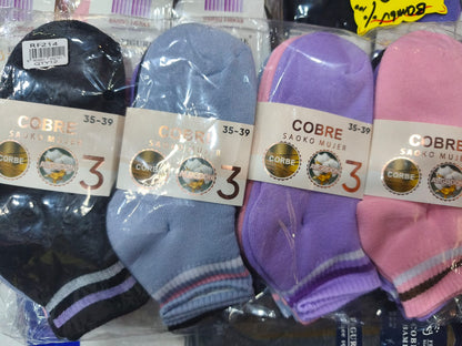 Calcetines Cobre Mujer PACK 12 SAOKO