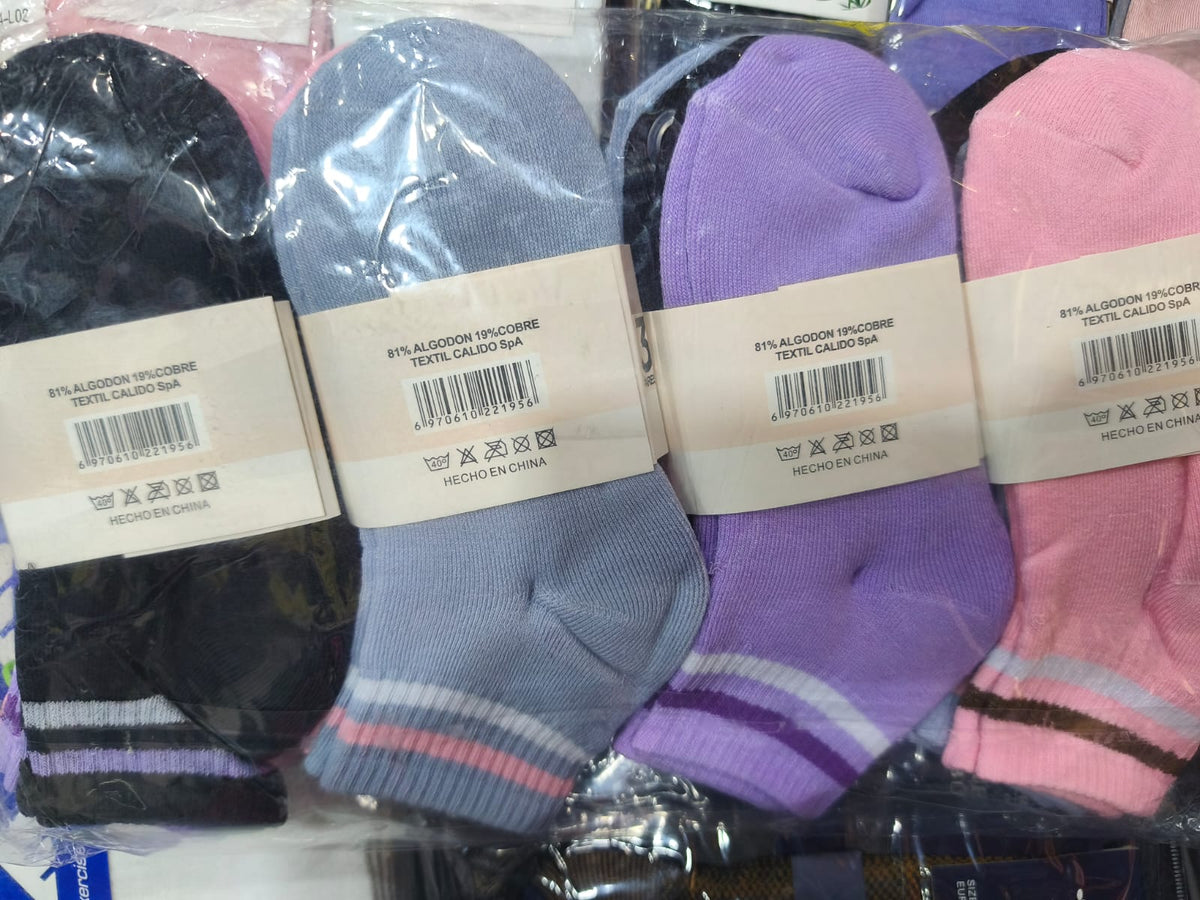 Calcetines Cobre Mujer PACK 12 SAOKO
