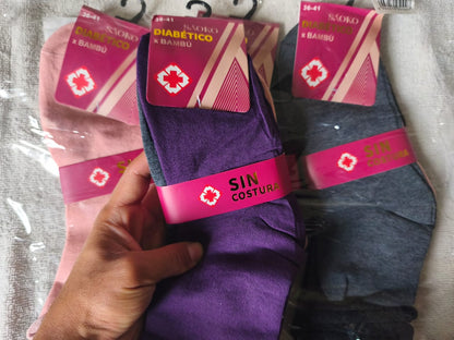 Calcetines Diabético Mujer PACK 12