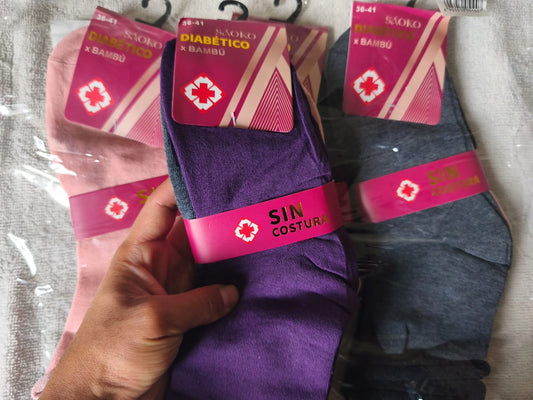 Calcetines Diabético Mujer PACK 12
